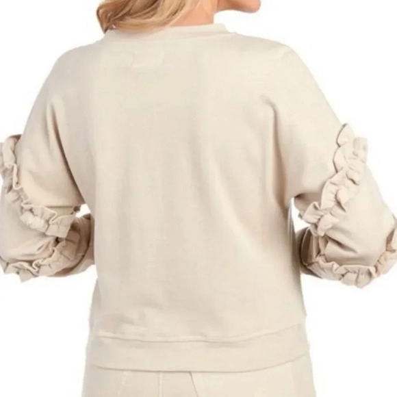 Ruffle sleeve sweatshirt - Picture 6 of 9